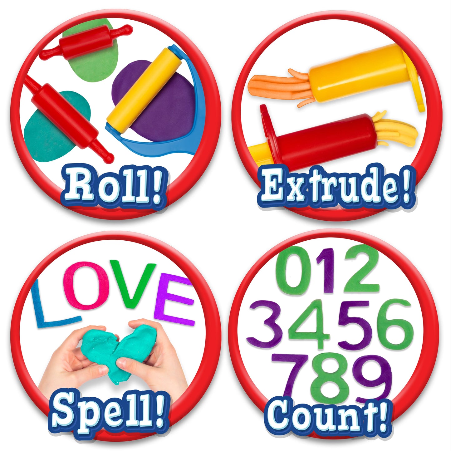 42-Piece Tools Party Pack w/Letters and Numbers