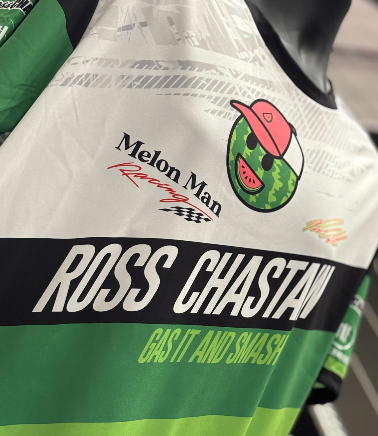 Ross Chastain Melon Man "Gas it and Smash it" Sublimated T-Shirt