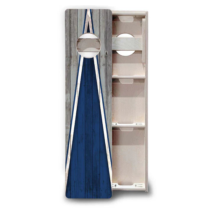 Cornhole Training Boards - Grey and Blue