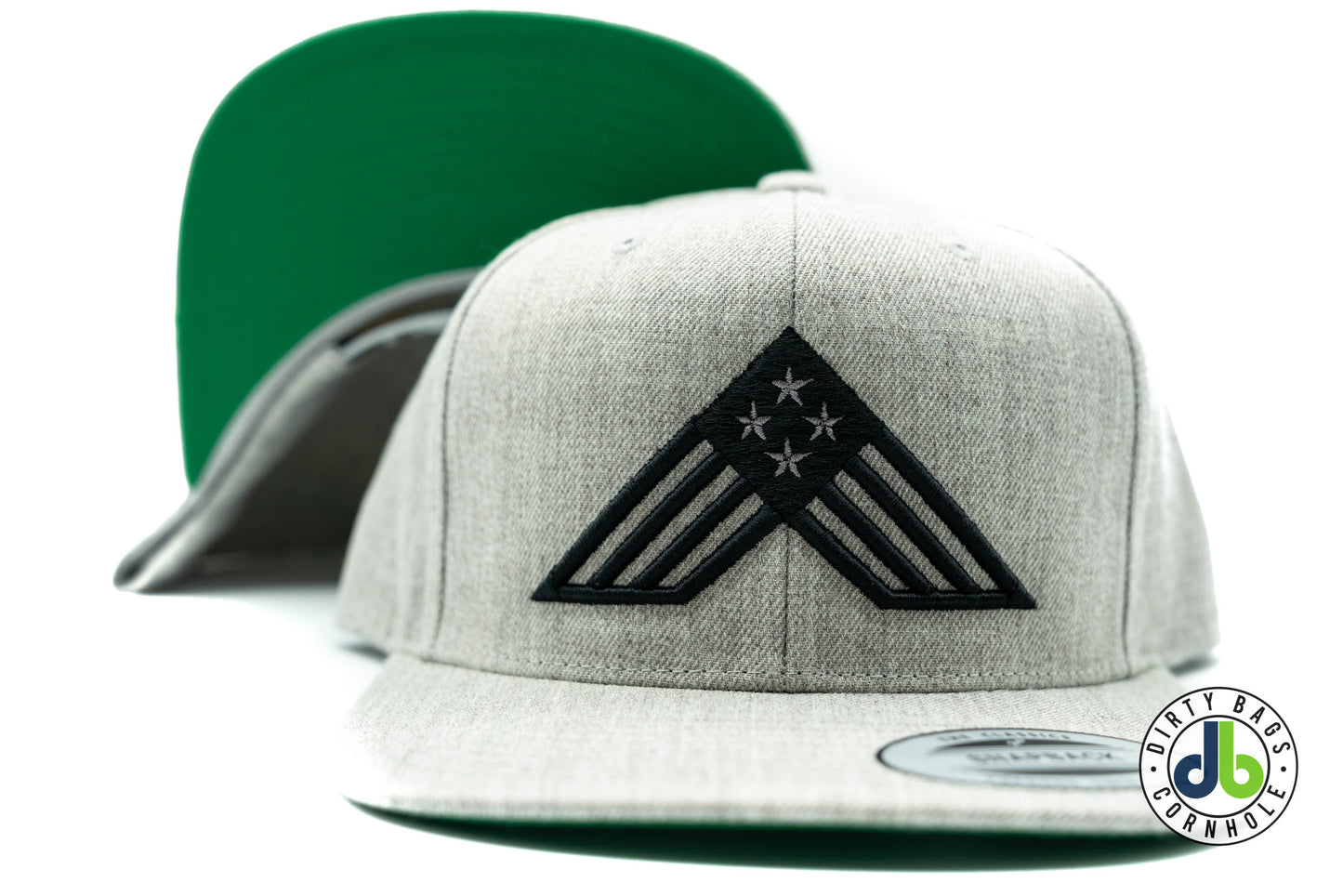 American Cornhole Bags Hat - Gray/Black