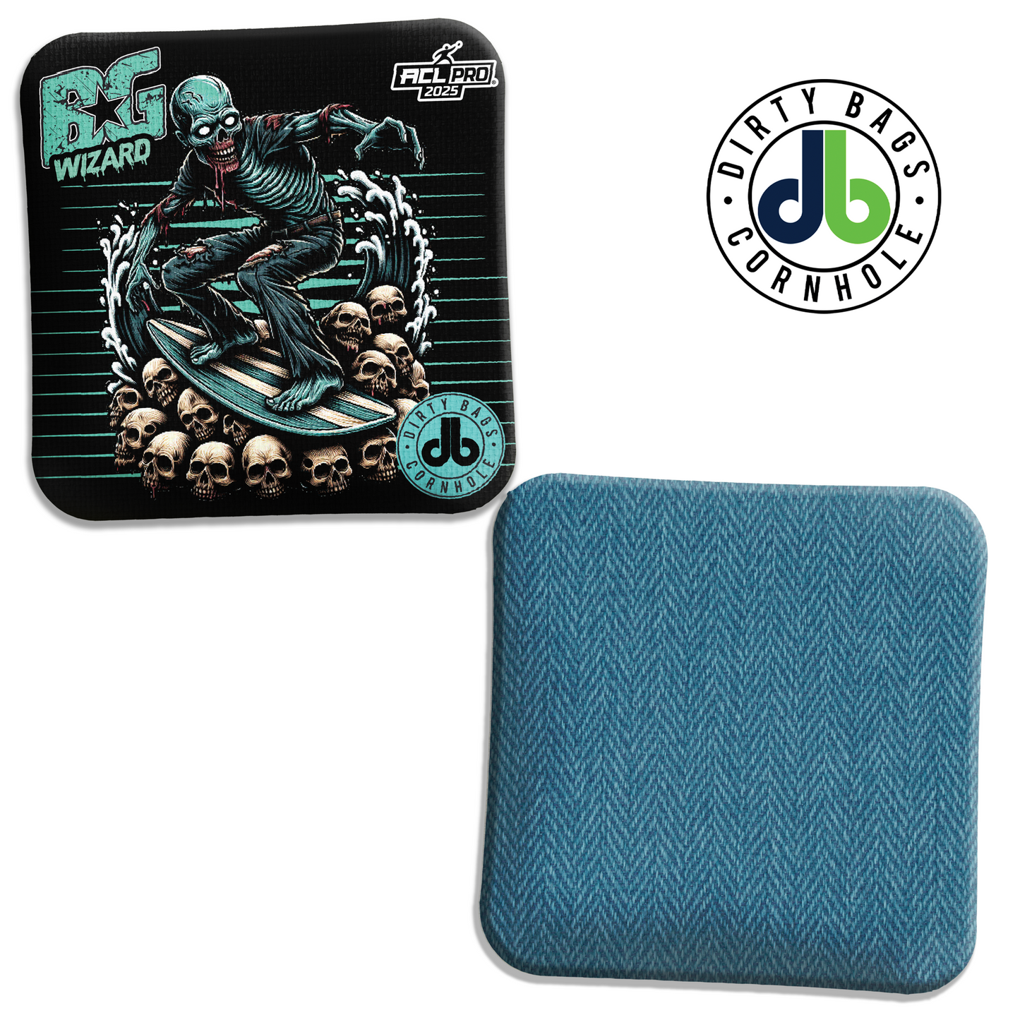 BG Cornhole Bags - Wizard L, Wizard, Sorcerer - Skull Surfer