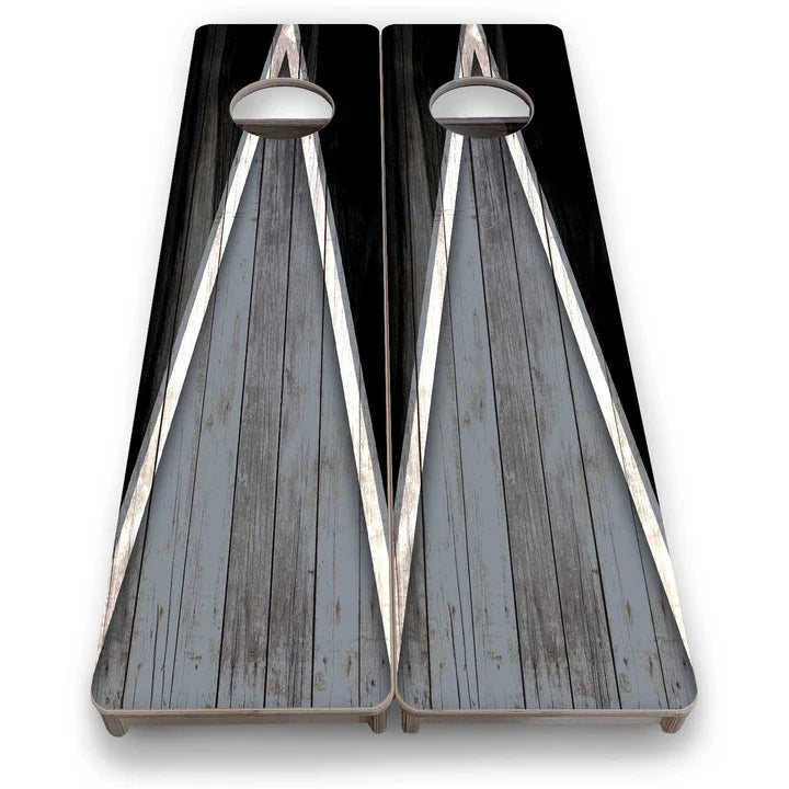 Cornhole Training Boards - Black and Gray