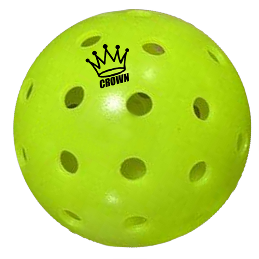 CROWN PICKLEBALL - High-Performance OUTDOOR Pickleballs (3-PACK LIME)