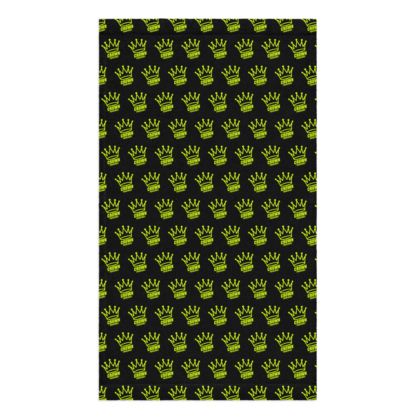 CROWN PICKLEBALL - Corona Pattern Hand Towel (BLACK)