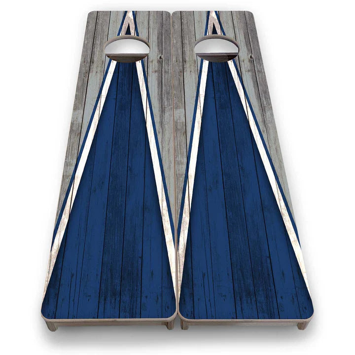 Cornhole Training Boards - Grey and Blue
