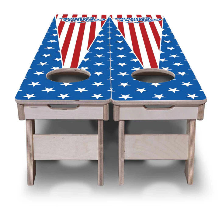 Cornhole Training Boards - Stars and Stripes